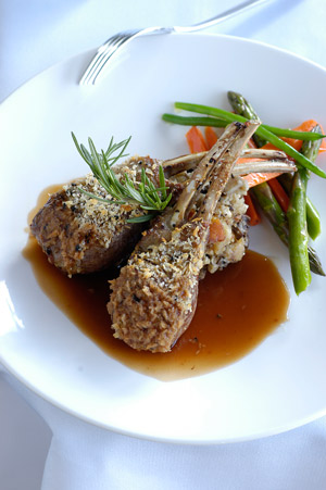 Roasted rack of lamb